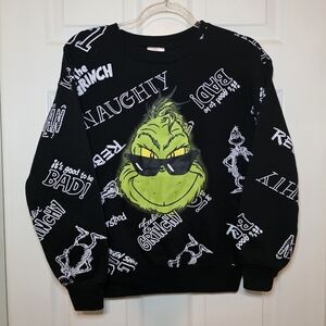 The Grinch Dr Seuss Sweatshirt Ugly Christmas Sweater Women's XS